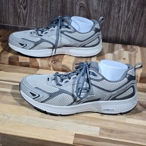 Skechers GOrun Consistent Grey Navy Athletic Running Shoes Size 11.5 Low Top